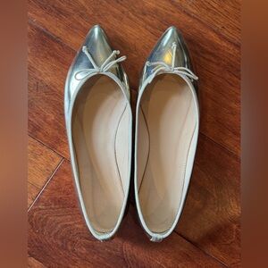 J.Crew Gold Flats